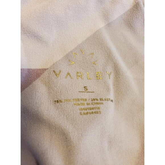 Varley Anthropologie Light Blush Pink Geometric Legging Women’s Size Small - Picture 8 of 8